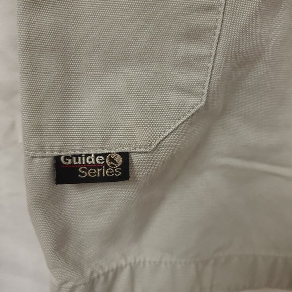 Guide Series Mens 38 Khaki Cotton Carpenter Cargo Outdoor Shorts 10" Inseam - Picture 8 of 11